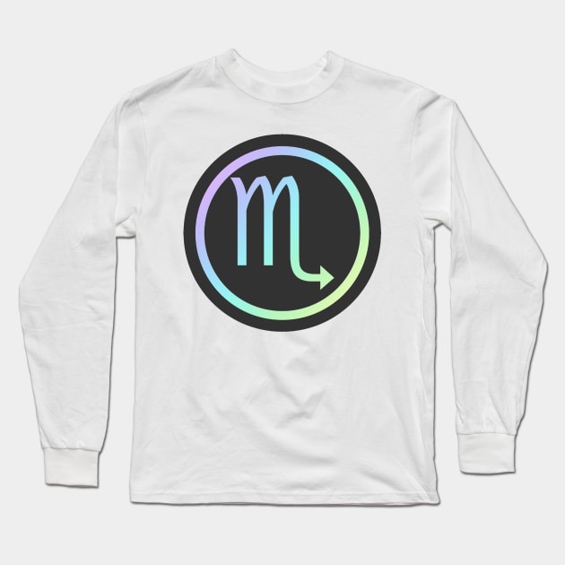 Rainbow Zodiac - Scorpio Long Sleeve T-Shirt by BiscuitSnack